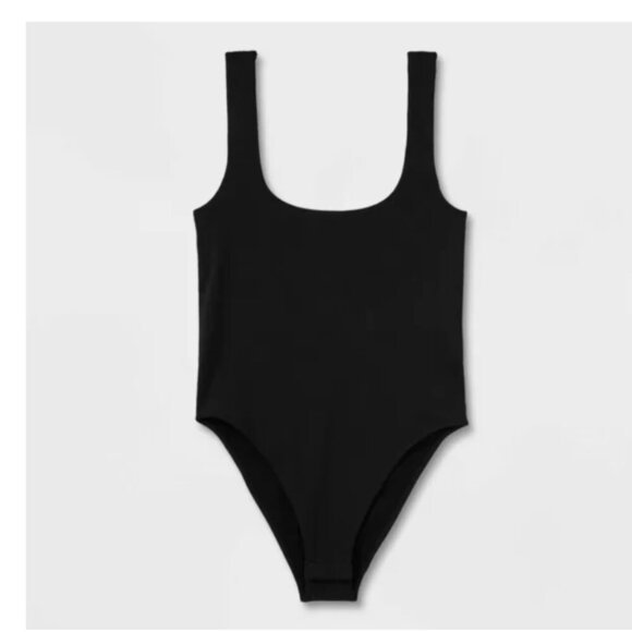 A New Day | Women's Seamless Tank Bodysuit In Black - Picture 2 of 12